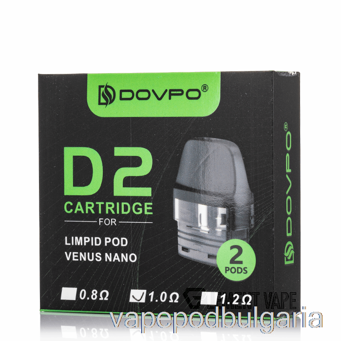 Vape 10000 Дръпки Dovpo D2 Limpid Replacement Pods 1.0ohm D2 Pods